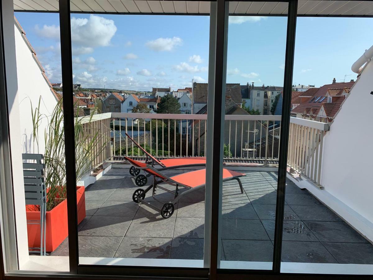 La Terrasse Vue Mer Du 42 Ferber, Plein Sud Wifi Apartment Wimereux Ngoại thất bức ảnh